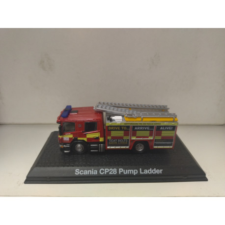 SCANIA CP28 PUMP LADDER FIRE/POMPIERS/BOMBEROS 1:72 ATLAS IXO HARD BOX