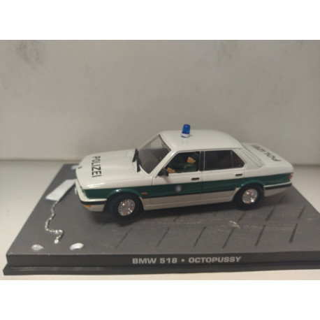BMW 518 POLIZEI OCTOPUSSY 007 JAMES BOND 1:43 EAGLEMOSS IXO