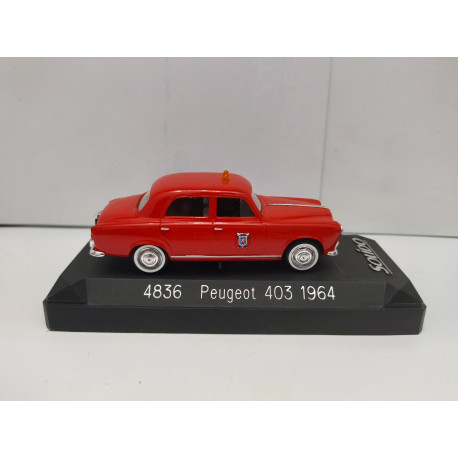 PEUGEOT 403 1964 FIRE/POMPIERS/BOMBEROS 1:43 SOLIDO 4836