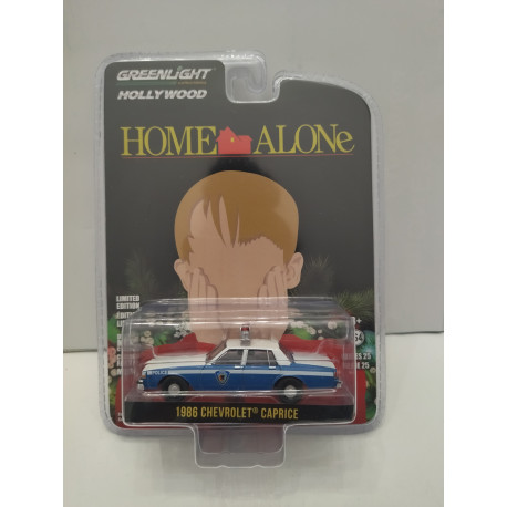CHEVROLET CAPRICE 1986 POLICE HOME ALONE/SOLO EN CASA HOLLYWOOD 1:64 GREENLIGHT