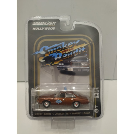 PONTIAC LEMANS 1977 SHERIFF BUFORD SMOKEY & BANDIT HOLLYWOOD 1:64 GREENLIGHT