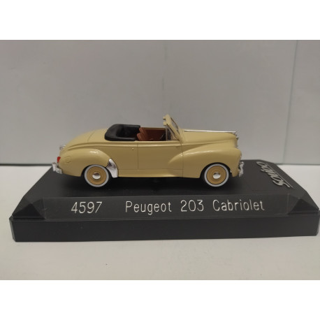 PEUGEOT 203 1952 CABRIOLET BEIGE 1:43 SOLIDO 4597