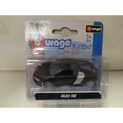 AUDI R8 COUPE BLACK 1:64 BBURAGO