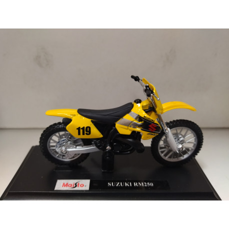 SUZUKI RM250 MOTO/BIKE 1:18 MAISTO