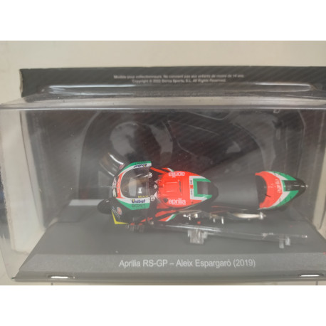 APRILIA RS-GP ALEIX ESPARGARO 2019 MOTO GP 1:18 ALTAYA IXO DEFECT/SUELTA/PLASTIC ABIERTO
