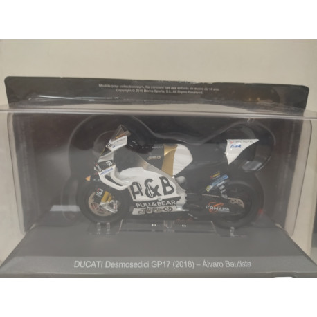DUCATI DESMOSEDICI GP17 2018 ALVARO BAUTISTA MOTO GP 1:18 ALTAYA IXO