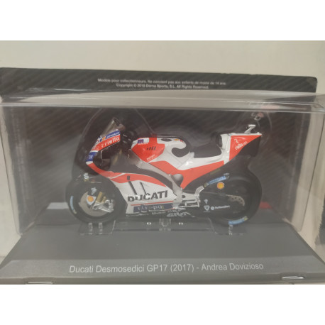DUCATI DESMOSEDICI GP17 2017 ANDREA DOVIZIOSO MOTO GP 1:18 ALTAYA IXO