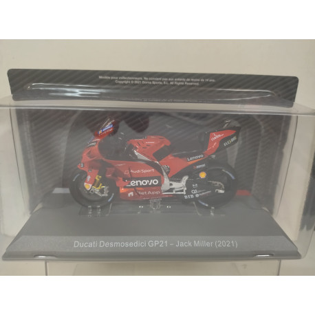 DUCATI DESMOSEDICI GP21 2021 JACK MILLER MOTO GP 1:18 ALTAYA IXO