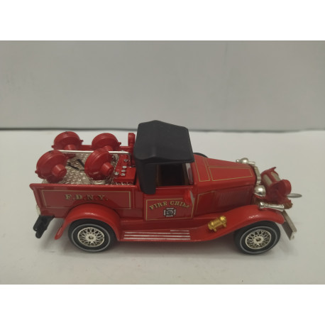 FORD MODEL A 1930 FIRE CHIEF 1:43 MATCHBOX YESTERYEAR YFE-12 NO BOX