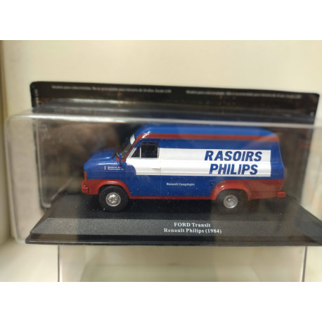 FORD TRANSIT MK2 1984 RENAULT PHILLIPS ASSISTANCE RALLY 1:43 ALTAYA IXO