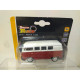 VOLKSWAGEN T1 TRANSPORTER KOMBI RED & WHITE 1:60 WELLY FAST TRACK