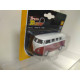 VOLKSWAGEN T1 TRANSPORTER KOMBI RED & WHITE 1:60 WELLY FAST TRACK