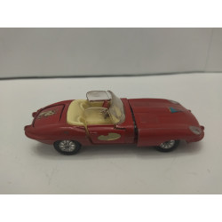 JAGUAR E-TYPE RED/ROJO 1:43 JOAL n100 NO BOX/VINTAGE/V FOTOS