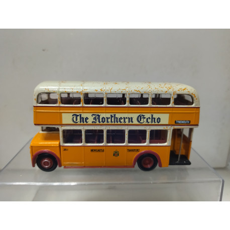 LEYLAND P2 DOUBLE DECKER AUTOBUS OMNIBUS 1:76 CORGI 97944 DEFECT/PINTURA