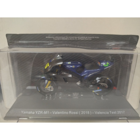 YAMAHA YZR M1 VALENTINO ROSSI 2018 MOTO GP TEST VALENCIA 1:18 ALTAYA IXO