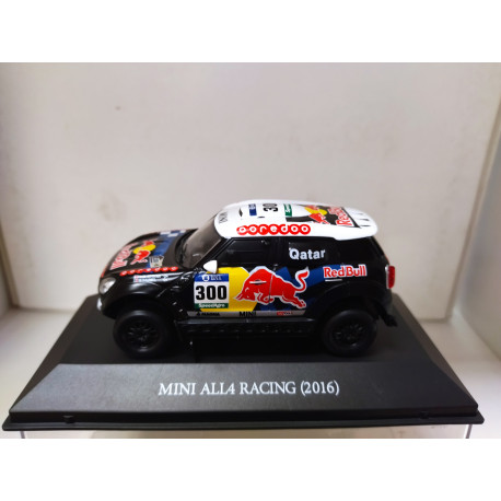 MINI ALL4 RACING RALLY RAID PARIS-DAKAR 2016 AL-ATTIYAH 1:43 LUPA IXO PIEZA SUELTA