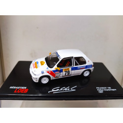 PEUGEOT 106 RALLY CHARLEMAGNE 1997 LOEB 1:43 ALTAYA IXO