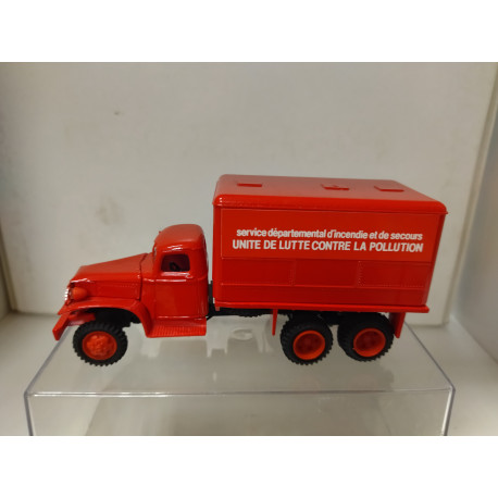 GMC CCKW 353 POLLUTION FIRE/POMPIERS/BOMBEROS 1:50 SIBUR SOLIDO NO BOX/V FOTOS