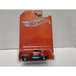 FORD F-100 1956 TRUCK CUSTOM 53rd ANNIVERSARY 2/5 ORANGE & BLUE 1:64 HOT WHEELS