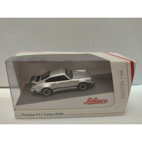 PORSCHE 911 (930) TURBO SILVER 1:64 SCHUCO