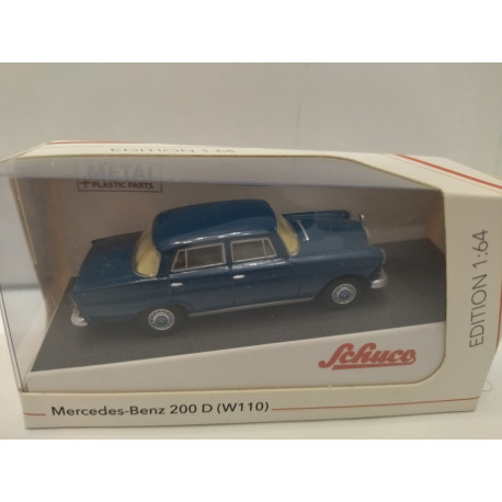 MERCEDES-BENZ W110 200 D HECKFLOSSE BLUE 1:64 SCHUCO