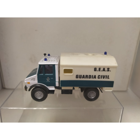 MERCEDES-BENZ UNIMOG GUARDIA CIVIL POLICE 1:43 HONGWELL NO BOX/V FOTOS