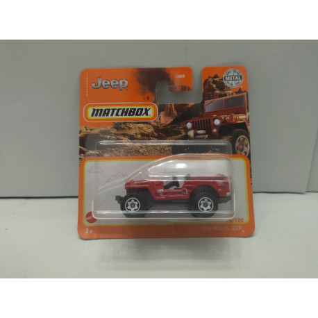 JEEP WILLYS 1948 RED 1:64 MATCHBOX
