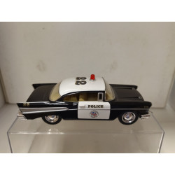 CHEVROLET BEL AIR 1957 POLICE n22 USA 1:40 KINSMART NO BOX/V FOTOS