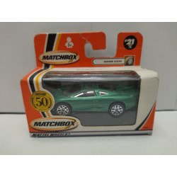 JAGUAR XJ220 GREEN 50th ANNIVERSARY 21/75 1:64 MATCHBOX BOX USADA/V FOTOS
