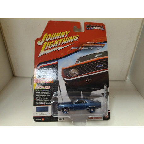 CHEVROLET CAMARO 1969 ZL1 BLUE MUSCLE CARS USA 1:64 JOHNNY LIGHTNING