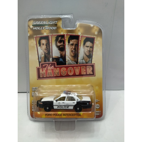 FORD POLICE INTERCEPTOR HANGOVER/RESACON LAS VEGAS HOLLYWOOD 1:64 GREENLIGHT