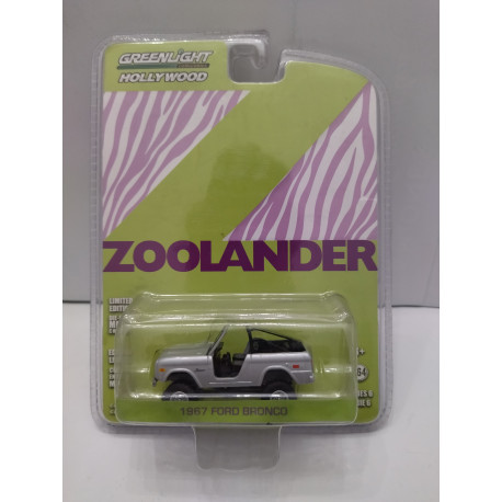 FORD BRONCO 1967 ZOOLANDER HOLLYWOOD 1:64 GREENLIGHT