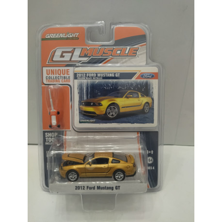 FORD MUSTANG 2012 GT GL MUSCLE 1:64 GREENLIGHT