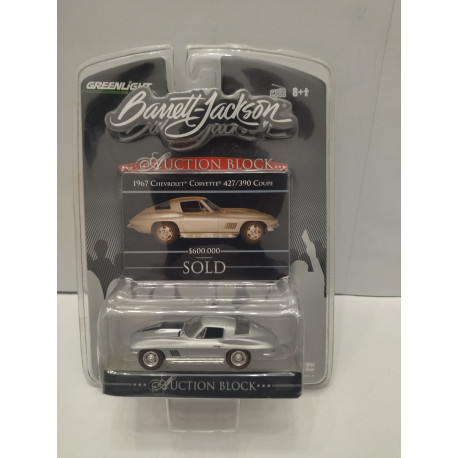 CHEVROLET CORVETTE C2 1967 427/390 COUPE BARRETT-JACKSON 1:64 GREENLIGHT