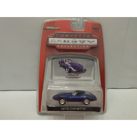 CHEVROLET CORVETTE C3 1979 BLUE CORVETTE COLLECTION 1:64 GREENLIGHT