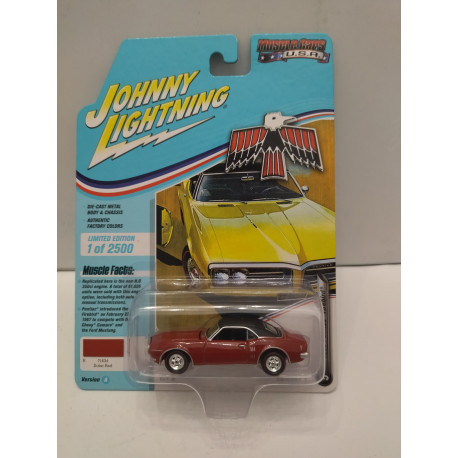 PONTIAC FIREBIRD 1968 SOLAR RED MUSCLE CARS USA 1:64 JOHNNY LIGHTNING