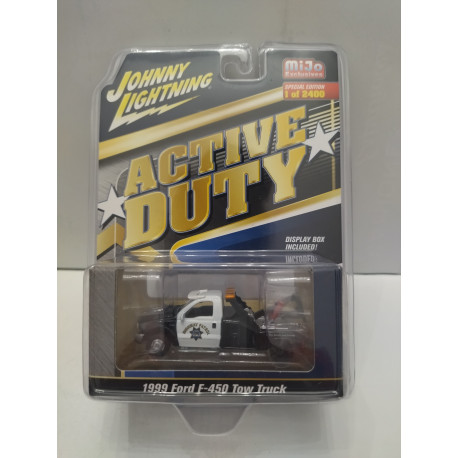 FORD F-450 1999 TOW/GRUA TRUCK HIGHWAY PATROL 1:64 JOHNNY LIGHTNING