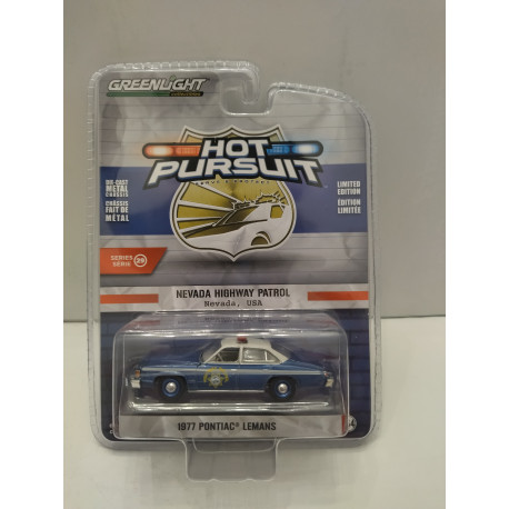 PONTIAC LEMANS 1977 USA POLICE NEVADA HIGHWAY PATROL 1:64 GREENLIGHT