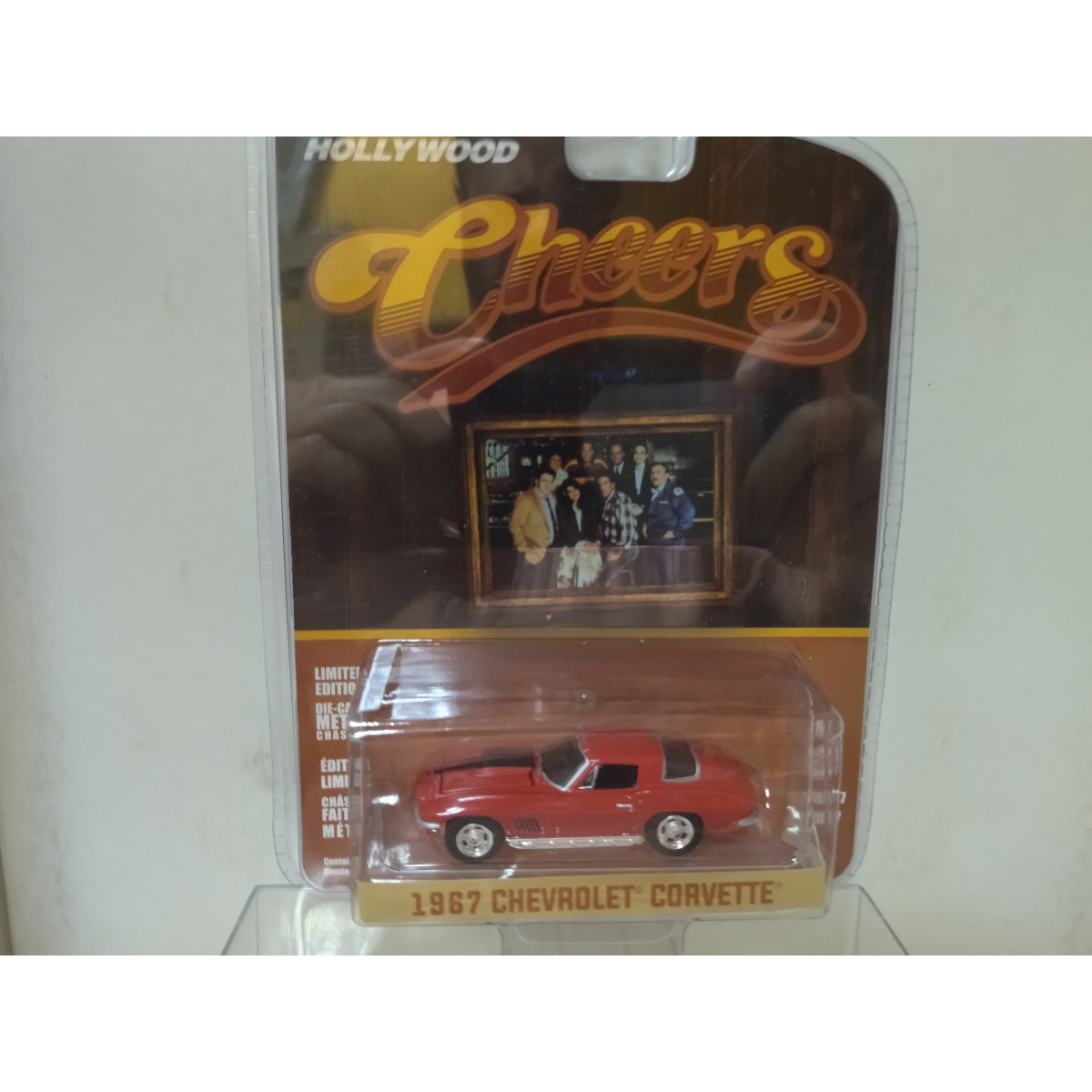CHEVROLET CORVETTE C2 1967 CHEERS HOLLYWOOD 164 GREENLIGHT BCN STOCK