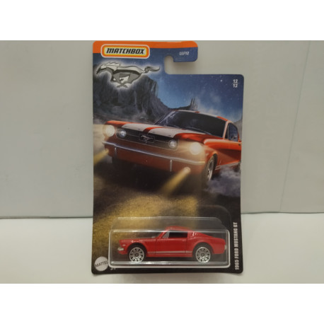 FORD MUSTANG 1965 GT RED 12/12 SERIE MUSTANG 1:64 MATCHBOX
