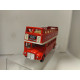 AUTOBUS DOUBLE DECK LONDON BUS OPEN RETROFICCION 12  cm LONG WELLY 9930