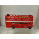 AUTOBUS DOUBLE DECK LONDON BUS OPEN RETROFICCION 12  cm LONG WELLY 9930