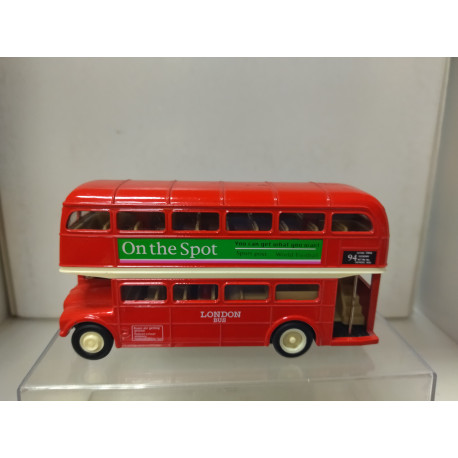 AUTOBUS DOUBLE DECK LONDON BUS L94 OXFORD RETROFICCION 12  cm LONG WELLY 9930