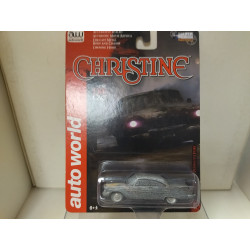 PLYMOUTH FURY 1958 (AFTER FIRE) CHRISTINE HOLLYWOOD 1:64 AUTO WORLD