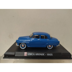 SIMCA ARONDE 1955 BLUE 1:43 AUTOPLUS IXO HARD BOX