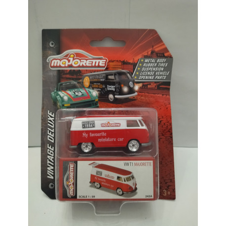 VOLKSWAGEN T1 PANEL VAN MAJORETTE VINTAGE DELUXE 1:59/ 1:64 MAJORETTE