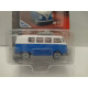 VOLKSWAGEN T1 SAMBA BUS WHITE & BLUE VINTAGE 1:59/1:64 MAJORETTE