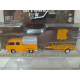 VOLKSWAGEN T2 1978 PICKUP DOUBLE CAB & UTILITY TRAILER 1:64 GREENLIGHT