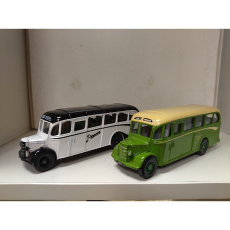 BEDFORD OB COACH SET OF 2 JERSEY ISLAND TRANSPORT 1:50 CORGI 97741