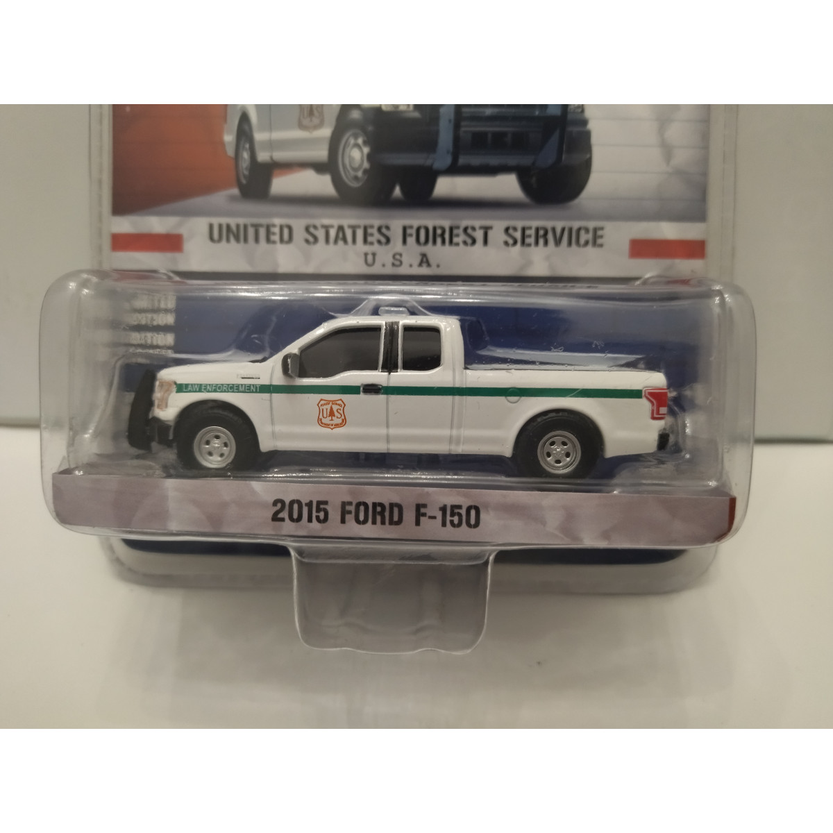 Greenlight Collectibles 1/64 2020 Ford F-150 XL STX, Velocity Blue, Showroom Floor Series 2 68020-A